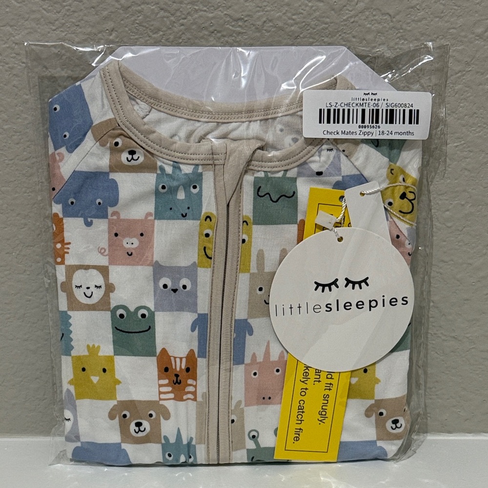 Little Sleepies NWT Check Mates Zippy